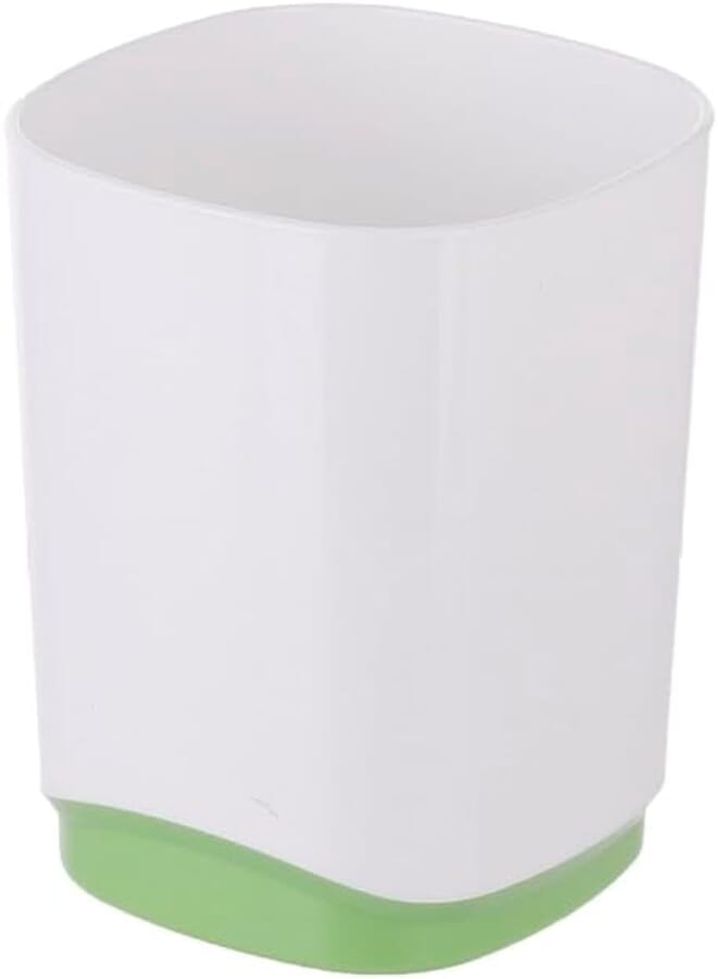 3A DG-6917 Plastic Pen Holder 10X9 CM - White Green